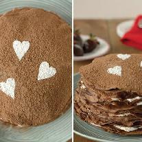 Блинный шоколадный торт – необычное сочетание!