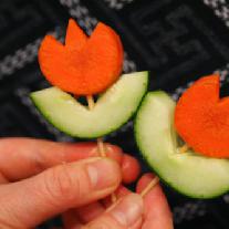 Морковно-огуречные тюльпаны 