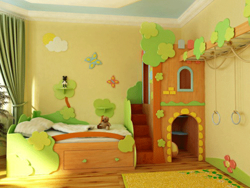 дизайн детской комнаты для девочки.gif