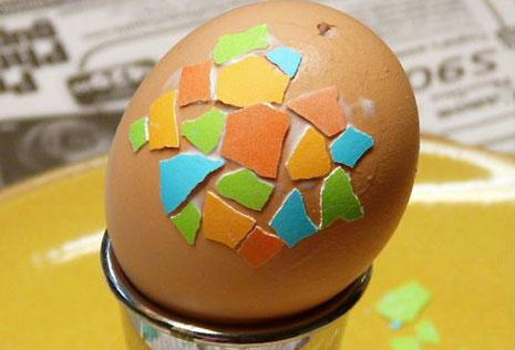 Декорирование пасхальных яиц яичной скорлупой