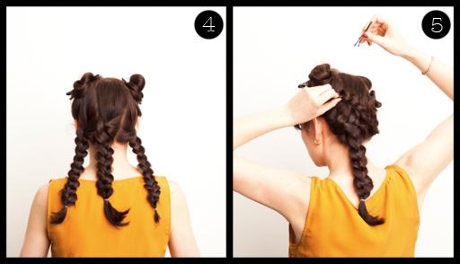 Как сделать модную прическу из пяти кос