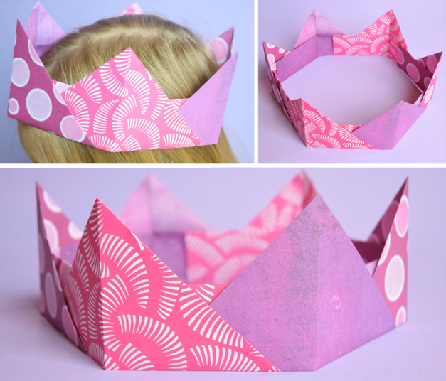 Оригами корона из бумаги для детей: пошаговые инструкции