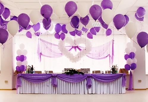 Как оформить свадьбу воздушными шарами