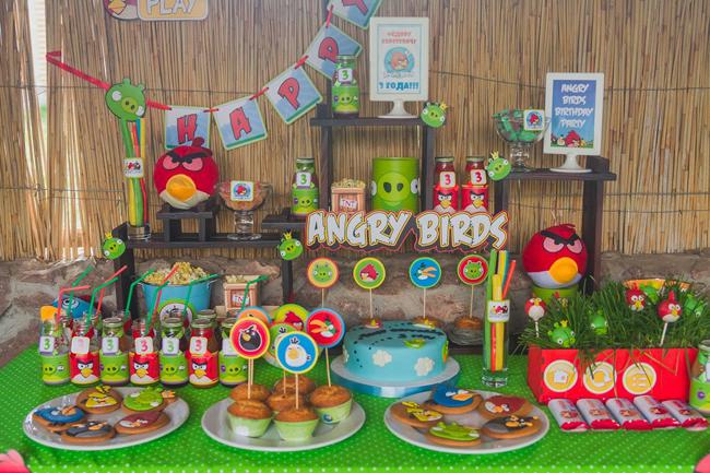 День рождения в стиле Angry birds