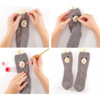 Как украсить носки своими руками