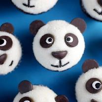 Креативные кексы «Панда»